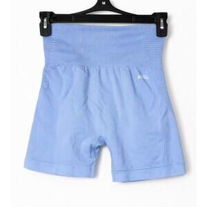 AYBL Seamless High-Waisted Athletic Gym Shorts – Periwinkle Blue – Size Small